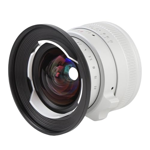 12mm F2.0 Kameraobjektiv, Ultra Weitwinkelhandbuch Fokusobjektiv ohne Verzerrung, Langbeineffekt für Porträts, 20 cm Makro, für A6400 A6500 A6600 für ZVE-10 für ZV-E1 für A7II (Silver) von Jectse