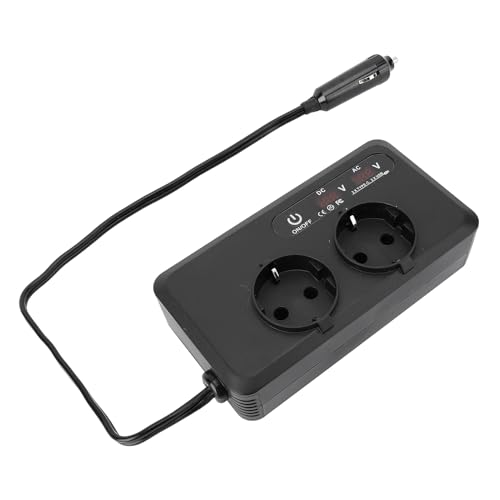 200 -W -Automobil -Wechselrichter, 12 V DC Bis 220 V AC -Autobestelladapter -Outlet -Konverter mit 2 USB- und 2 Typ -C -Anschlüssen, Schnelles USB -Auto -Ladegerät für von Jectse