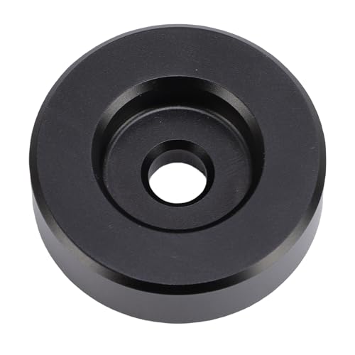 45 Rekordadapter, 45 U/Min -Adapter für 7 -Zoll -Plattenspieler und Plattenspieler, Solid Aluminium Dome 45 Adapter (schwarz) von Jectse