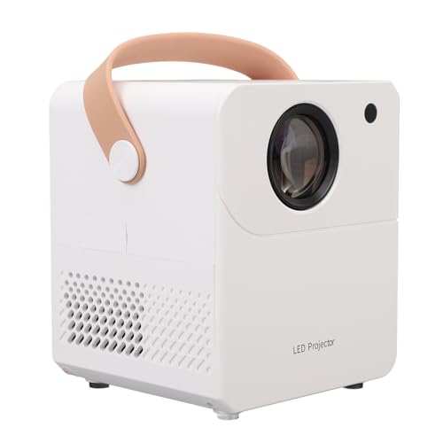 4K-Projektor, Korrektur-Filmprojektor mit WLAN und für den Innen- und Außenbereich (EU-Stecker) von Jectse