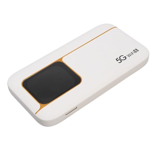 5G Mobile Hotspot, Hochgeschwindigkeits -WLAN 6 -Router -Router Verbinden Sie Bis zu 16 Geräte, 2,01 '' Touchscreen Tragbares WiFi -Hotspot -Gerät mit SIM -Kartensteckplatz und von Jectse