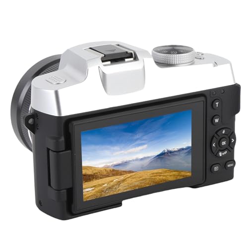 6K 84MP Digitalkamera für Fotografie, Tragbare Vlogging -Kamera mit 18 -facher Zoom, Autofokusspitze und Schießen von WLAN -Kameras mit 3 Zoll 180 ° Flip -Bildschirm für die (Black) von Jectse