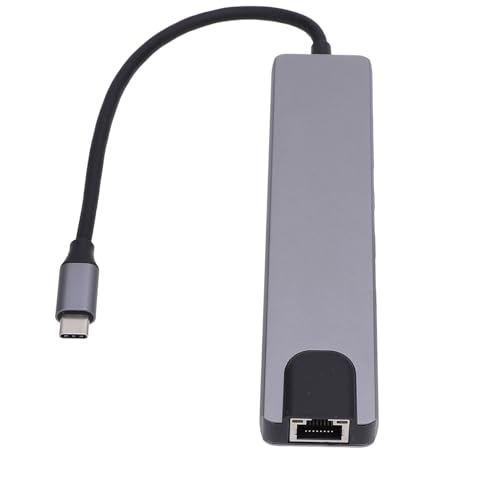 8-in-1-Hub, Multi-Port-Adapter mit Aluminiumlegierungsgehäuse und 500 MB/s Lesegeschwindigkeit für Computer, Telefone, Tablets mit USB 3.0- oder Typ-C-Schnittstellen, von Jectse