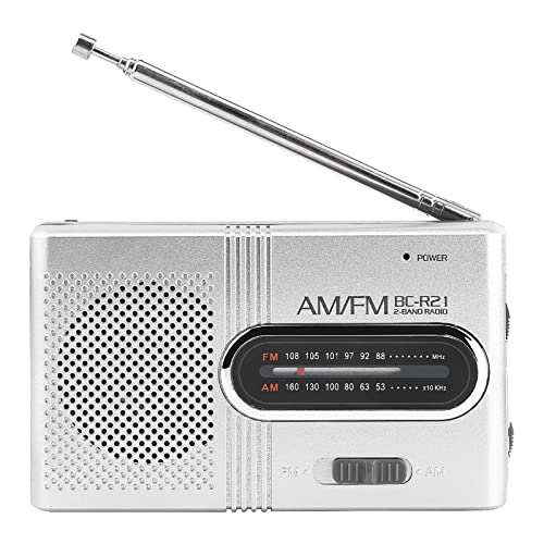 AM FM -Radio mit Teleskopischer Antenne, Eingebauter Lautsprecher, Standard -Ohrhörer Jack, Drahtloser Lautsprecher, für Musikplayer von Jectse