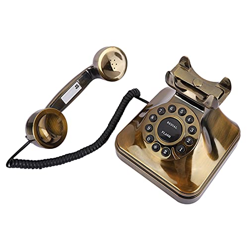 Antikes Telefon, Vintage-Telefon mit Rauschunterdrückung, Kleines und Leichtes Festnetztelefon, Europäisches Retro-Festnetztelefon, Desktop-Anrufer, Klassische Dekoration für das Heimbüro von Jectse