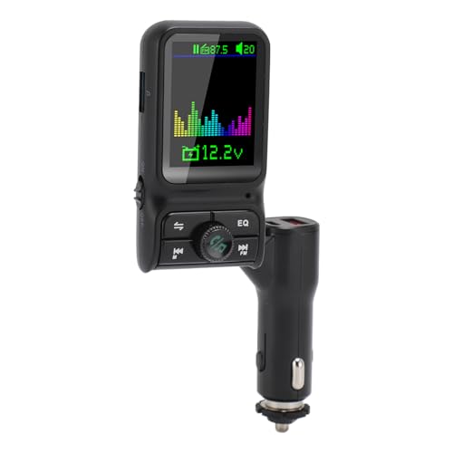 Auto-FM-Transmitter, 1,77-Zoll-Digitalbildschirm, Drehbarer Schwanenhals, Freisprechen, Geräuschreduzierung, Breite Kompatibilität, mit PD QC3.0-Schnellladung, für Autos und LKWs Auto-FM-Transmitter, 1,77-Zoll-Digitalbildschirm, Drehbarer Schwanenhals, Freisprechen, Geräuschreduzierung, Breite Kompatibilität, mit PD QC3.0-Schnellladung, für Autos und LKWs von Jectse