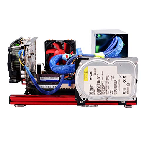 Computer-ITX-Gehäuse, Gehäuse mit Offenem Rahmen, DIY-Rahmen aus Offener Aluminiumlegierung, Leichtes und Praktisches ITX-Motherboard-PC-Computergehäuse, Unterstützt ATX Computer-ITX-Gehäuse, Gehäuse mit Offenem Rahmen, DIY-Rahmen aus Offener Aluminiumlegierung, Leichtes und Praktisches ITX-Motherboard-PC-Computergehäuse, Unterstützt ATX von Jectse