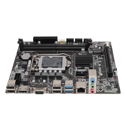 Desktop-Server-Motherboard, LGA1151 Dual DDR4 2133 Hz Speicher H110 Motherboard PCIE X16 Gen 3.0 für M.2-Schnittstelle (mit 2 Stück 16 GB Speicherstreifen) von Jectse