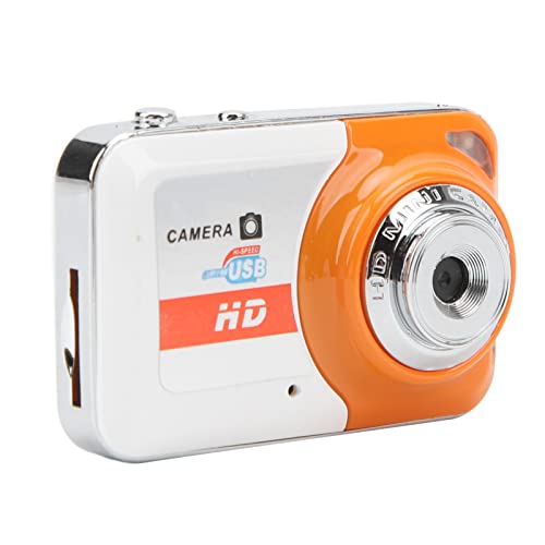 Digitalkamera für Kinder, mit 32-GB-Karte, Anti-Shake FHD 960P Kompakte Point-and-Shoot-Kamera, Tragbare Kleine Kamera für Teenager, Studenten, Jungen, Mädchen, Senioren (Orange) von Jectse