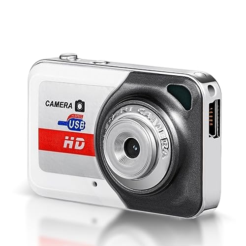 Digitalkamera für Kinder, mit 32-GB-Karte, Anti-Shake FHD 960P Kompakte Point-and-Shoot-Kamera, Tragbare Kleine Kamera für Teenager, Studenten, Jungen, Mädchen, Senioren (Silber grau) von Jectse