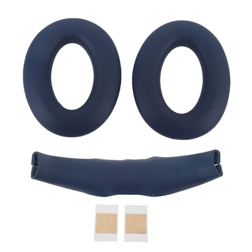 Earpads Ersatz für QC45 QC35 QC25 QC15 -Kopfhörer, Silikonohrmuffs Ohrpolster Kissen, Schutzkopfhörer -Earpad -Deckungen mit Stirnbandabdeckung für QC25 QC15 (Blue) von Jectse