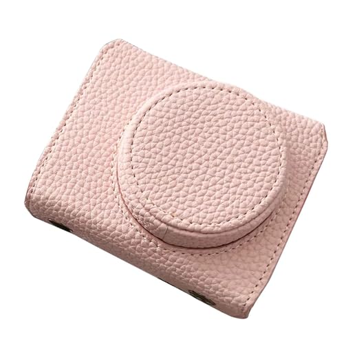 Easy Hood Camera Hülle für G7X Mark II, Weichkamera -Schutzhülle mit Abnehmbarem Objektivabdeckungsabdeckung Anti -Scratch Leder -Hülle für PowerShot für G7X Mark II für G7X (PINK) von Jectse