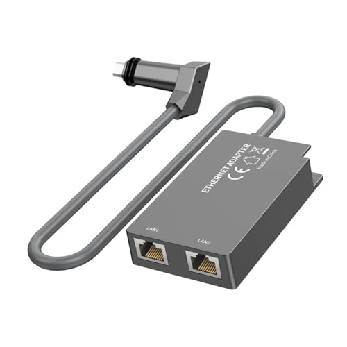 Ethernet -Adapter für Standardmäßige Betätigte Gen 2, 2 RJ45 Port Gigabit Ethernet -Adapter für V2 -Geschwindigkeiten von Bis zu 1 Gbit/S, Verdrahteter Externer von Jectse