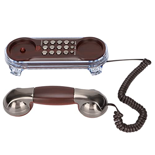 Festnetztelefon, Schnurgebundenes Tischtelefon mit US- und UK-Stecker, Vintage-Retro-Festnetztelefon für die Dekoration des Heimbüros (Antikes) von Jectse