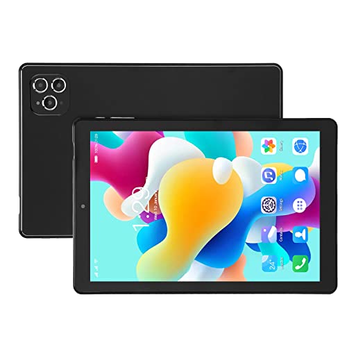 Jectse 10,1-Zoll-Tablet 5.0 EU-Stecker 100-240 V 8800 MAh 2-in-1 Tragbares Tablet mit RGB-Maus für 11 Zum Lernen (Black) von Jectse