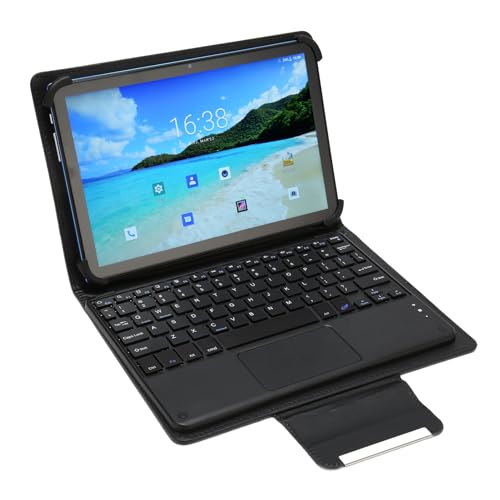 Jectse 10,1-Zoll-Tablet-PC, Klare Dual-Lautsprecher, Blau, 2-in-1-Schnellladung, mit Tastatur, für 12, Robust (EU-Stecker) von Jectse