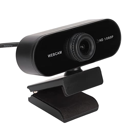 Jectse 1080p-Webcam, 360°-Drehung, 30 Fps, HD-USB-Webcam mit Mikrofon, Streaming-Webcam, Desktop-Computerkamera für Videoanrufe in Konferenzen(Echter 1080P-manueller Fokus) von Jectse
