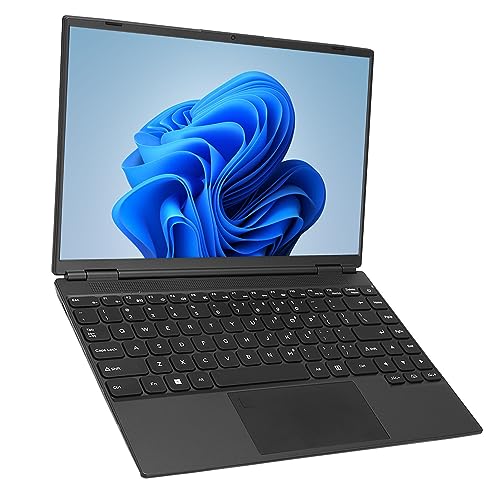 Jectse 14 Zoll Tragbarer Laptop, 16GB RAM, für Intel N5105 Prozessor, Bluetooth 4.2, 1920x1200 HD-Auflösung, Fingerabdruck-Erkennungs Funktion, mit RGB-Hintergrund Beleuchtung (16 GB + von Jectse