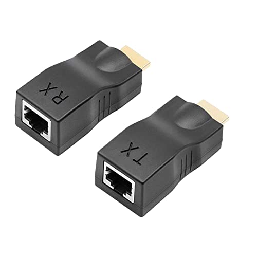 Jectse 2 Stück HD-Multimedia-Schnittstellen-Extender, Schwarz, Leicht Tragbar, überträgt Bis zu 98 Fuß, Plug-and-Play für DVD, PS3, Projektor, Fernseher Jectse 2 Stück HD-Multimedia-Schnittstellen-Extender, Schwarz, Leicht Tragbar, überträgt Bis zu 98 Fuß, Plug-and-Play für DVD, PS3, Projektor, Fernseher von Jectse