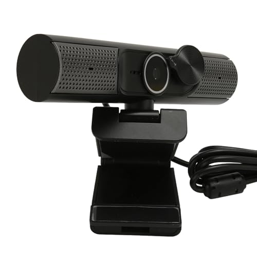 Jectse 2K 30fps Autofokus-Webcam mit HiFi-Lautsprecher, Rauschunterdrückungsmikrofon – Plug-and-Play-PC- für Video-Chat, Online-Unterricht, Konferenz und Live-Streaming von Jectse