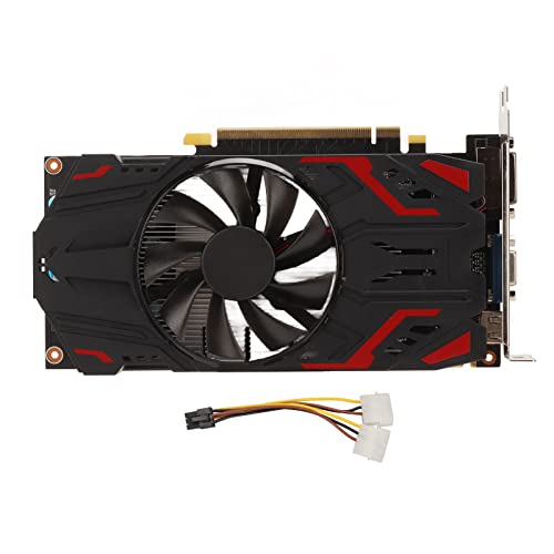 Jectse 4 GB Grafikkarte, DDR5 128 Bit Gaming-Grafikkarte PCI Express 2.0 HDMI-Schnittstelle 3400 MHz 783 MHz Computer-Grafikkarte für Gaming-PC (GTX550Ti 4G) von Jectse