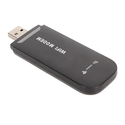 Jectse 4G LTE USB-WLAN-Modem, 150 Mbit/s, Hohe Geschwindigkeit, Bis zu 10 Benutzer, Plug-and-Play, Hohe Sicherheit, Anwendbar in Asien, Südostasien, Afrika, Dem Nahen Osten (Black) von Jectse