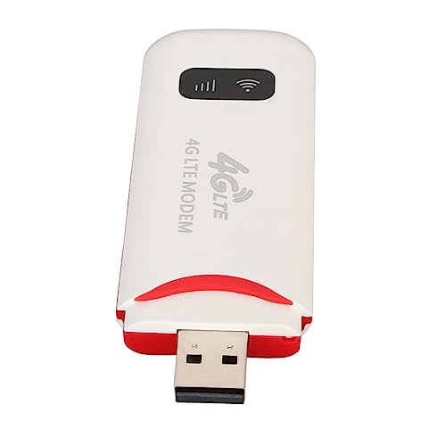 Jectse 4G LTE USB-WLAN-Modem, Freischaltbarer Tragbarer WLAN-4G-Router mit SIM-Kartensteckplatz, 300 Mbit/s -WLAN-Mobil-Hotspot, Bis zu 10 Benutzer Tragbarer Mobiler von Jectse