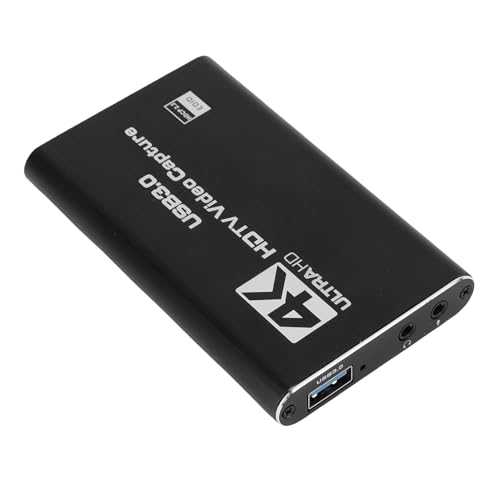 Jectse 4K Video Card USB 3.0 Sound Video Card mit Loop Out 1080p Videoausgabe für Streaming -Online -Meetings, für DSLR, HDTV, Kamera, Netzwerkkamera, Laptop usw. von Jectse