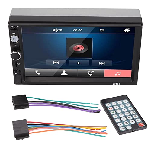 Jectse 7-Zoll-Autoradio, Autoradio, MP5-Player mit HD-Touchscreen-Display, BT-Multimedia-Unterstützung für Android und für IOS, Telefonspiegelverbindung mit Rückfahrkamera, Fernbedienung von Jectse
