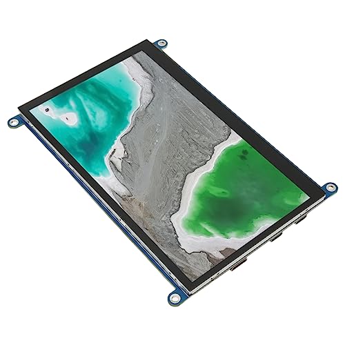 Jectse 7-Zoll-IPS-Touchscreen-, 1024 X 600, 5 Punkte, Kapazitiver Bildschirm, HDMI-Anzeigefeld mit Zwei Lautsprechern, Typ-C-Schnittstelle, Multi-Touch-Gesten für RasPi 4 von Jectse