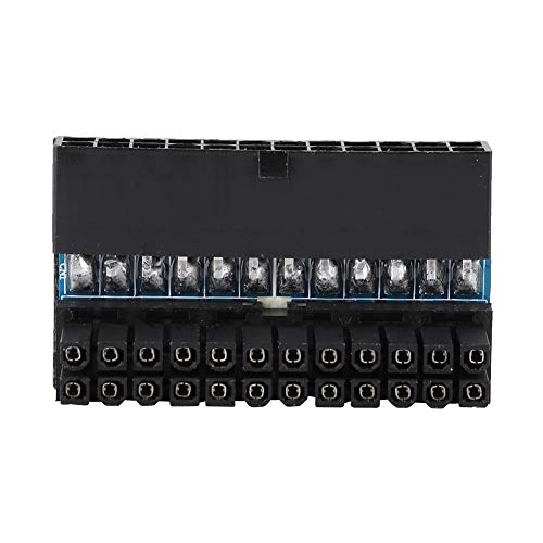 Jectse ATX-24-Pin-Buchse auf 24-Pin-Stecker 90-Grad-Netzteil, Zum Ändern der Richtung des ATX-24-Pin-Kabels, Rechtwinkliger Mainboard-Anschluss für Desktop-PC-Netzteil Jectse ATX-24-Pin-Buchse auf 24-Pin-Stecker 90-Grad-Netzteil, Zum Ändern der Richtung des ATX-24-Pin-Kabels, Rechtwinkliger Mainboard-Anschluss für Desktop-PC-Netzteil von Jectse