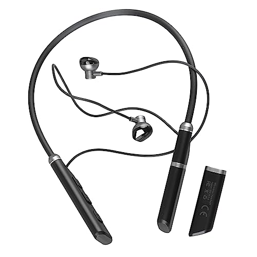 Jectse Bluetooth 5.3 Nackenbügel-Kopfhörer, Kabellose Ohrhörer, Tiefe Bässe, Geräuschunterdrückung mit Mikrofon, Schweißfeste Sport-Kopfhörer für Telefonanrufe, Musik, Sport von Jectse