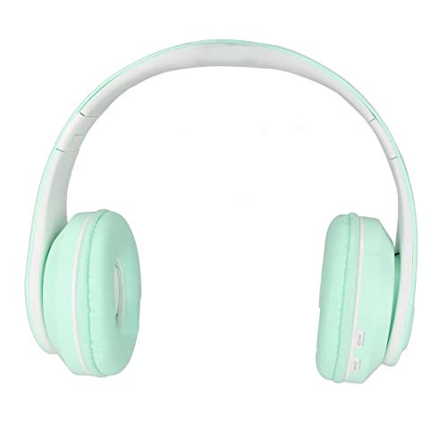 Jectse Bluetooth-Headset, Rauschunterdrückung, Kabelloses Gaming-Headset, Faltbar, Over-Ear-Bluetooth-Kopfhörer mit RGB-Lichtern für Kinder, Erwachsene, Mädchen, Jungen(Grün) von Jectse
