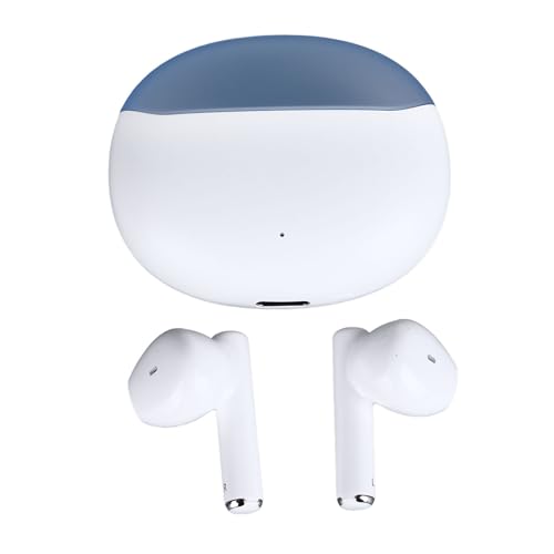 Jectse Bluetooth-Kopfhörer, IPX5 wasserdichte Kabellose Kopfhörer mit Ladehülle, Geräuschreduzierende Stereo-Ohrhörer für Sportspieltraining (White) von Jectse