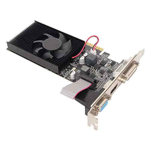 Jectse Computer-Grafikkarte, GT210 1G DDR3 64-Bit-Gaming-Grafikkarte mit DVI VGA HDMI-Schnittstelle, PCI Express 2.0 X16 Desktop-Grafikkarte für Gaming-PC von Jectse