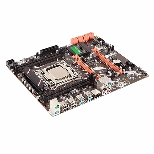 Jectse DDR4-Desktop-Motherboard, X99-Computer-Motherboard 8xSATA3.0 5xPCIe-Speicher-Mainboard mit Digitaler Statusanzeige und Summer, für PC-Ersatz von Jectse