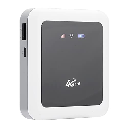 Jectse Drahtlose WLAN-Internetroute, Mobiler WLAN-Hotspot, WLAN-Router mit Automatischer Einwahl, Nicht-SIM-Karte Weiß 4G/3G von Jectse
