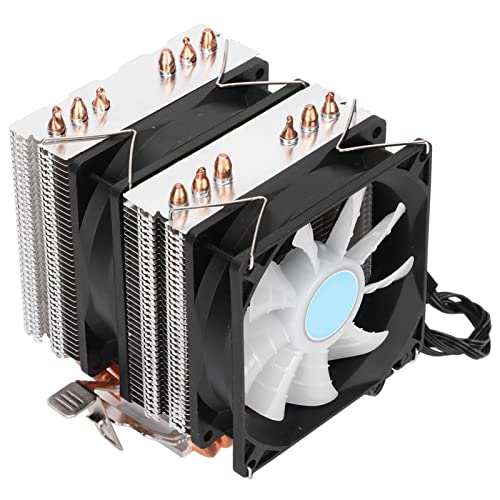 Jectse Dual-Tower-CPU-Lüfter,3PIN 2 90-mm-Lüfter CPU-Kühler,6 Heatpipes Geräuscharmer CPU-Kühler,1300RPM CPU-Luftkühler,PC-Computergehäuse-Kühler Jectse Dual-Tower-CPU-Lüfter,3PIN 2 90-mm-Lüfter CPU-Kühler,6 Heatpipes Geräuscharmer CPU-Kühler,1300RPM CPU-Luftkühler,PC-Computergehäuse-Kühler von Jectse