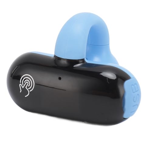 Jectse Einzelohrclip-Knochenleitungskopfhörer, F20 Bluetooth V5.2 Open-Ear-Ohrhörer mit LED-Leistungsanzeige, Kabellose Clip-On-Ohrhörer mit 88-Stunden-Spielzeit, IPX6-wasserdicht, (Blue) von Jectse