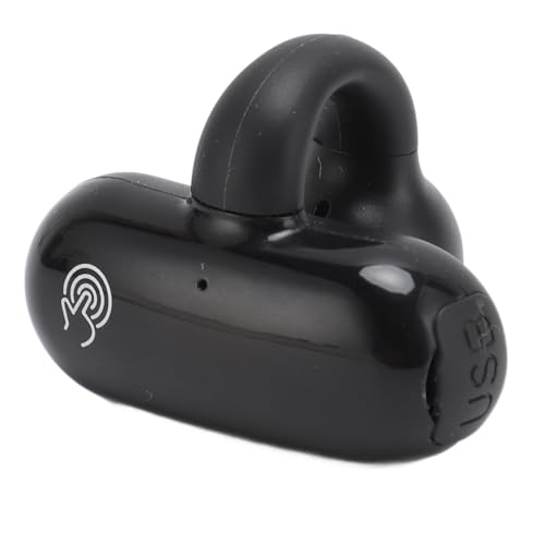 Jectse Einzelohrclip-Knochenleitungskopfhörer, F20 Bluetooth V5.2 Open-Ear-Ohrhörer mit LED-Leistungsanzeige, Kabellose Clip-On-Ohrhörer mit 88-Stunden-Spielzeit, IPX6-wasserdicht, von Jectse