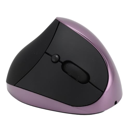 Jectse Ergonomische Maus, 3 Einstellbare DPI, Vertikale Maus für Laptop, Automatische Aktivierung, Wiederaufladbar für Tablet (Purple) von Jectse