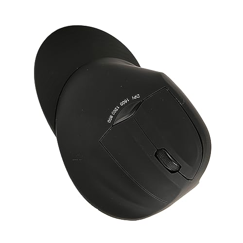 Jectse Ergonomische Vertikale Kabellose Maus, 1600 DPI, Optischer 32-Bit-ARM-Prozessor, Kabellose Verbindung, 3 DPI-Stufen, mit Basis für Gaming, Tägliche Arbeit von Jectse