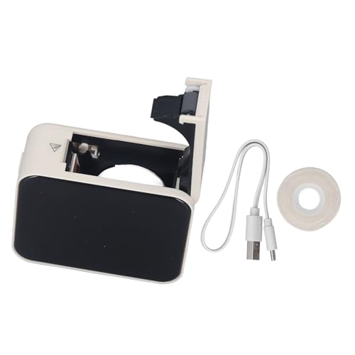 Jectse Etikettendrucker, Effizientes Drucken, Etikettendrucker, APP, Bearbeitbar, Wiederaufladbar, für Zuhause (White) von Jectse