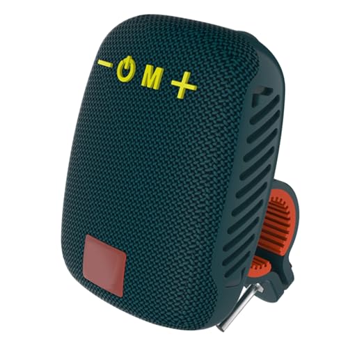 Jectse Fahrrad-Lautsprecher, Wasserdicht, Wiederaufladbar, FM-Radio, Tragbarer Lenker-Fahrradlautsprecher mit Kartensteckplatz, Zum Radfahren (Dunkelblau) von Jectse