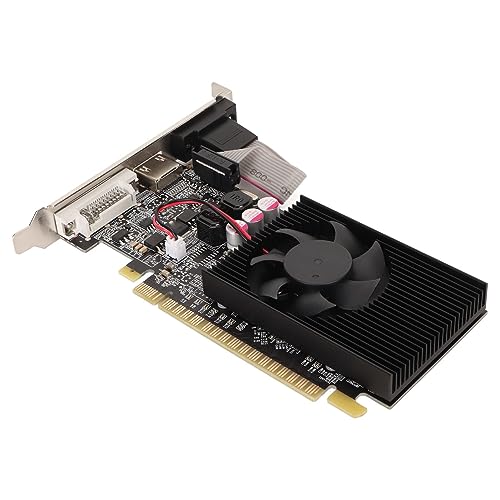 Jectse GT210 1G DDR3 64bit Grafikkarte, Reibungsloser Betrieb, Mehrere Schnitts Tellen mit DVI VGA HD Multimedia-Schnitts Telle, Kühl Ventilator für DirectX 10.1-Spielgrafikkarte von Jectse