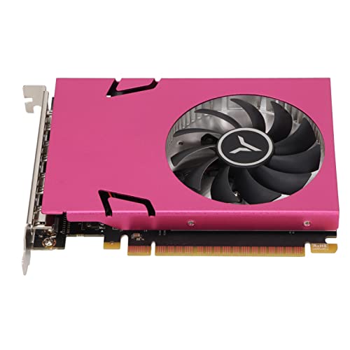 Jectse GT730-Grafikkarte, HDR 4K-Auflösung, 4 GB, 128 Bit DDR3-Grafikkarte, Aktive Lüftersteuerung, 993/1600 MHz Desktop-Gaming-Grafikkarte für Win 7 10 von Jectse