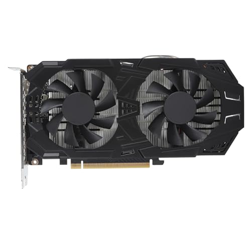 Jectse GTX1060 Gaming-Grafikkarte, 5 GB GDDR5 192 Bit PCI Express 3.0 X16 Grafikkarte, 1506 1708 MHz Kernfrequenz, Kompakte Grafikkarte mit Zwei Lüftern für Büro und Gaming von Jectse