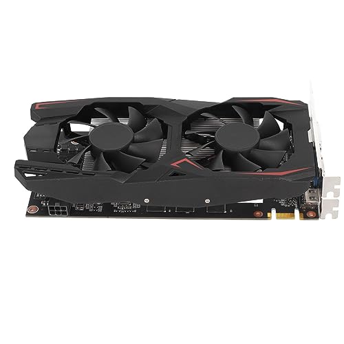 Jectse Gaming-Grafikkarte GTX1050Ti 1,5 GB GDDR5 192 Bit mit Kühlenden Dual-Lüftern, DVI VGA, 2560 X 1600 Auflösung, Plug and Play für Win 10 8 8.1 7 Vista, Freebsd X86 (GTX550Ti von Jectse