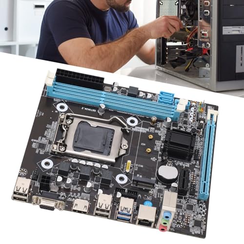 Jectse Gaming-Motherboard, LGA 1150 Micro ATX-Computer-Motherboard, Dual-Channel DDR3 M.2 NVMe NGFF SATA 6 Gbit/s PCIe-Steckplatz, Unterstützt Core I3 I5 I7 von Jectse