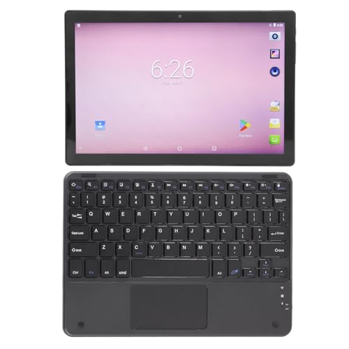 Jectse Gaming-Tablet, 10,1-Zoll-FHD-HD-Tablet, 7000-mAh-Akku aus Aluminiumlegierung mit Tastatur für Zuhause (EU-Stecker) von Jectse